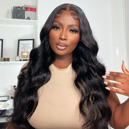 SLEEK READY TO GO body wave black Wig- Pre Everything 7x5 & 13x4 with HD lace.